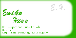 eniko huss business card